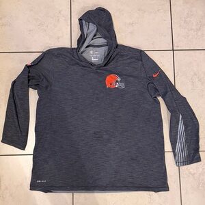 Nike lightweight t-shirt hoodie Cleveland Browns - Size XL